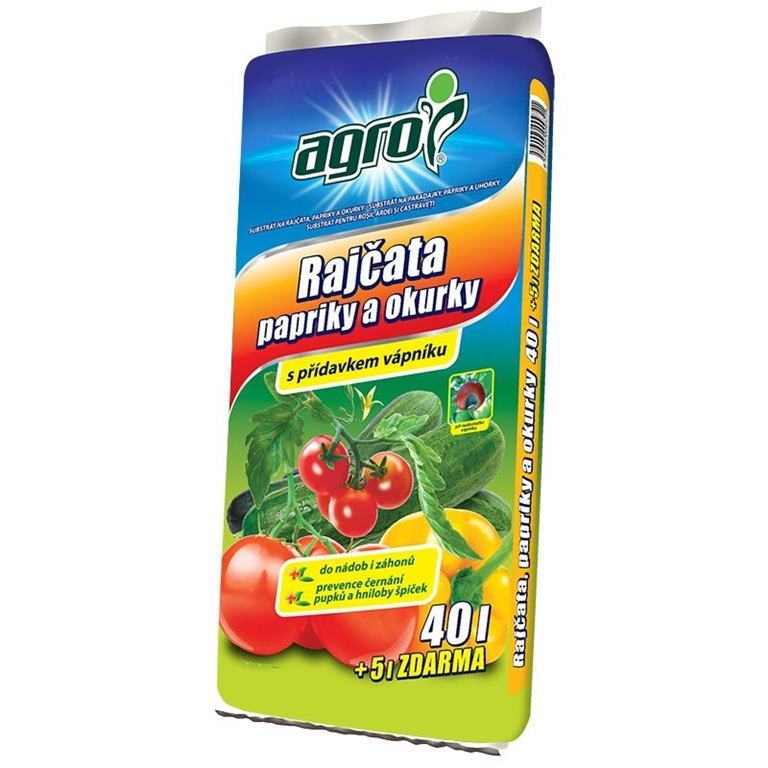 AGRO Substrát na paradajky, papriku a uhorky 40l + 5l zdarma