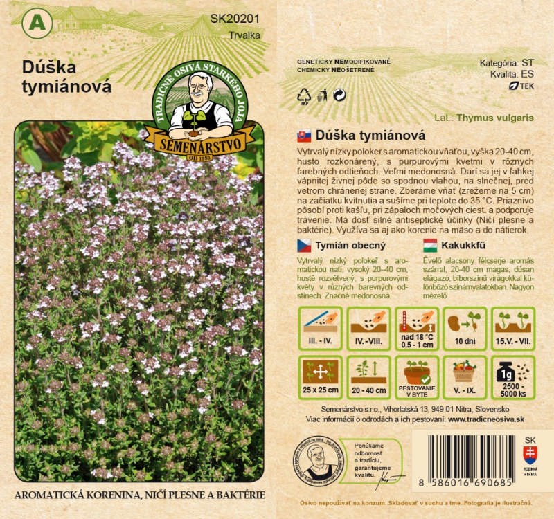 Semenárstvo Dúška tymiánová