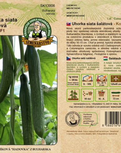 Semenárstvo Uhorka siata šalátová ´Kosara F1´