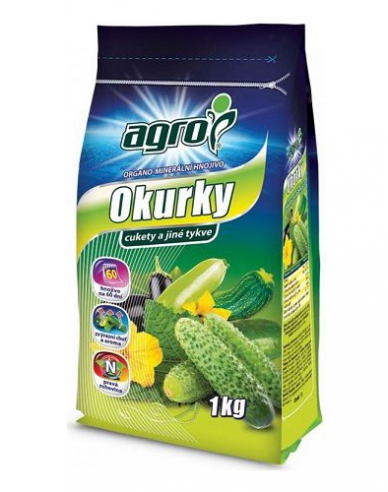 Agro organicko - mineralne hnojivo na uhorky, cukety, tekvice 1kg