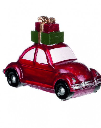Vianočné dekoračné autíčko s darčekom