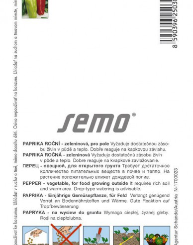 Semo Paprika ročná ´Rubinova´