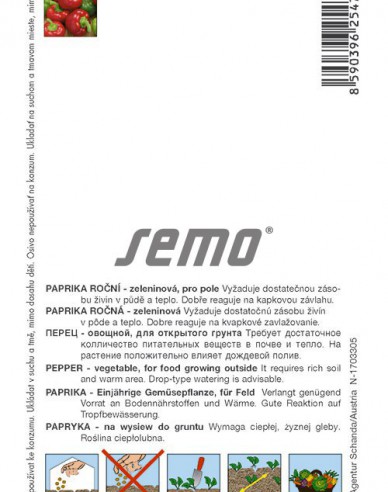 Semo Paprika ročná ´Tamina F1´
