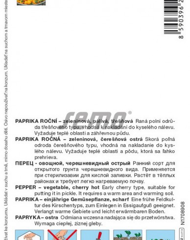 Semo Paprika ročná ´Orange Korál´