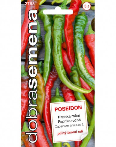 Dobrá semena Paprika baraní roh štiplavá ´Poseidon´