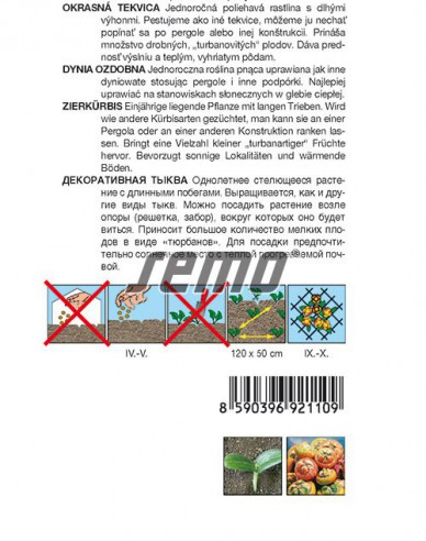 Semo Tekvica okrasná ´Mini Turban´