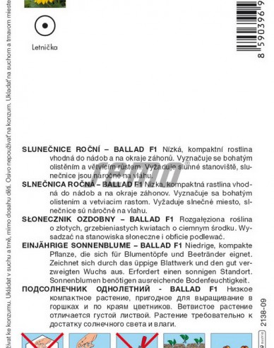 Semo Slnečnica ročná ´Mezzulah F1´