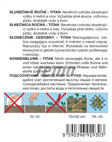 Semo Slnečnica ročná ´Titan´