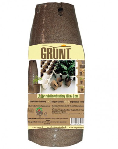 Grunt - Rašelinové zakoreňovače 12ks priemer 8cm
