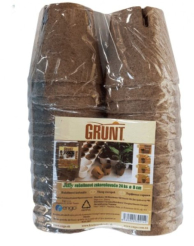 Grunt - Rašelinové zakoreňovače 24ks priemer 8cm