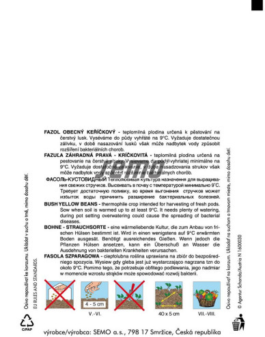 Semo Fazuľa záhradná kríčkovitá ´Berggold´