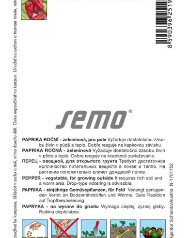 Semo Paprika ročná ´Slovakia´