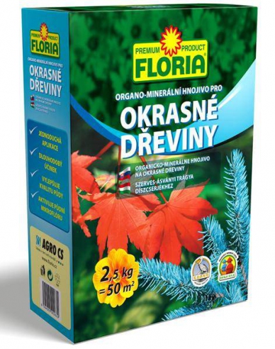 Floria Organicko - minerálne hnojivo na okrasné dreviny 2,5 kg