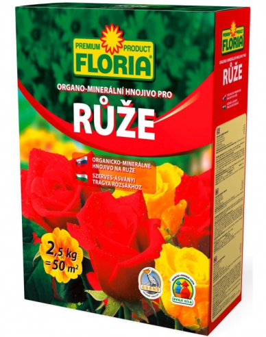 Floria Organicko - minerálne hnojivo na ruže  2,5 kg