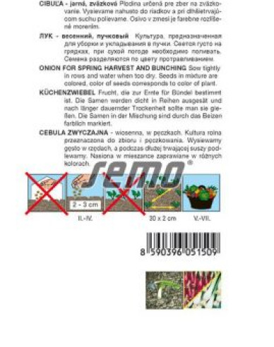 Semo Cibuľa kuchynská ´Zmes farieb´ zväzková