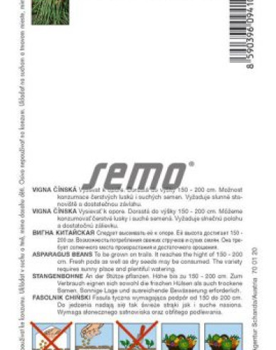 Semo Fazuľa  tyčová ´Metro´ ( Vigna čínská)