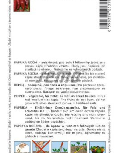 Semo Paprika ročná ´Rafaleus F1´