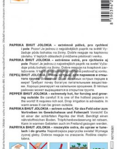 Semo Paprika ročná  ´Bhut Jolokia Orange´