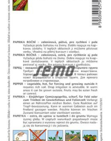 Semo Paprika ročná ´Dráky F1´