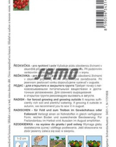 Semo Reďkovka červená ´Cherry Belle´