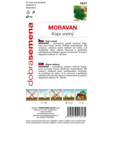 Dobrá semena Kôpor voňavý ´Moravan´