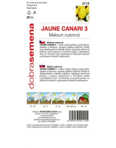Dobrá semena Melón cukrový ´Jaune Canary´