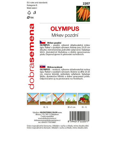 Dobrá semena Mrkva obyčajná ´Olympus´