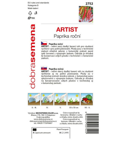 Dobrá semena Paprika baraní roh sladká ´Artist´
