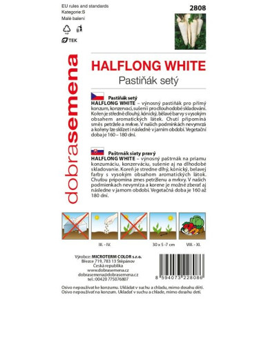 Dobrá semena Paštrnák ´Halflong White´