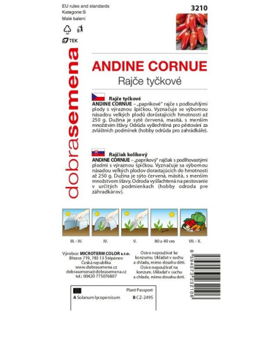 Dobrá semena Rajčiak kolíkový ´Andine Cornue´