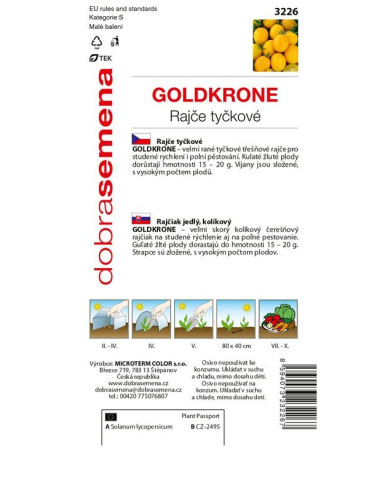 Dobrá semena Rajčiak kolíkový ´Goldkrone´