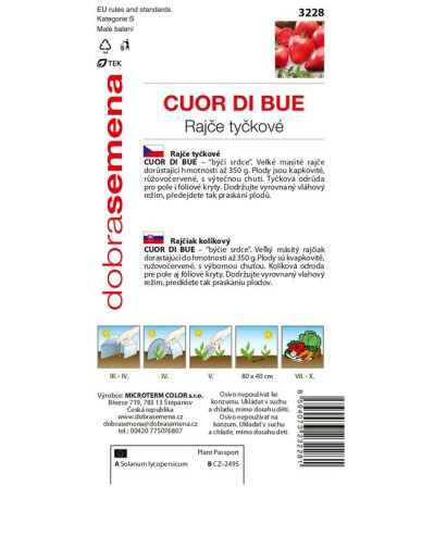 Dobrá semena Rajčiak kolíkový ´Cuor Di Bue´