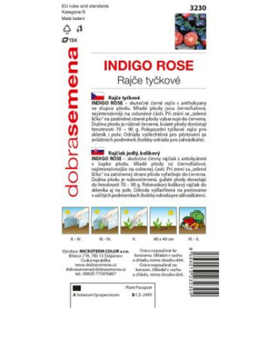 Dobrá semena Rajčiak kolíkový ´Indigo Rose´