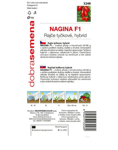 Dobrá semena Rajčiak kolíkový ´Nagina F1´