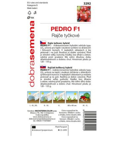 Dobrá semena Rajčiak kolíkový ´Pedro F1´
