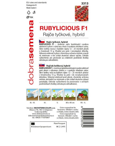 Dobrá semena Rajčiak kolíkový ´Rubylicious F1´