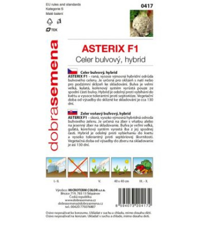 Dobrá semena Zeler buľvový ´Asterix F1´