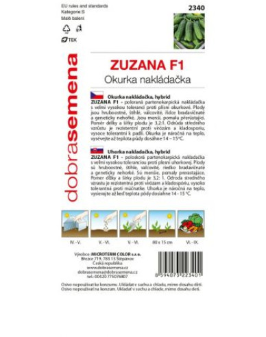 Dobrá semena Uhorka siata nakladačka ´Zuzana F1´