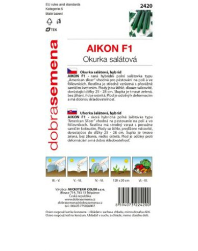 Dobrá semena Uhorka siata šalátová ´Aikon F1´