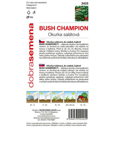 Dobrá semena Uhorka siata šalátová ´Bush Champion F1´
