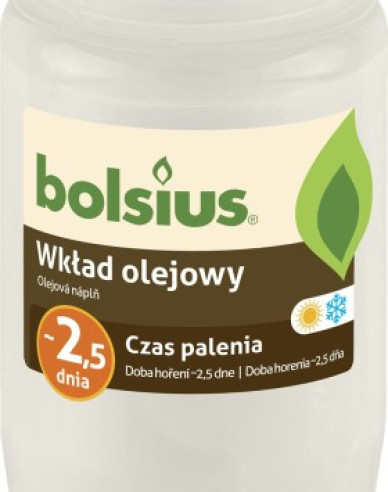 Bolsius Parafínová náplň olejová 20ks