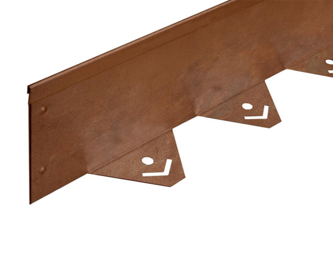 Obrubník oceľový Corten L 200 x 5 x 5 cm