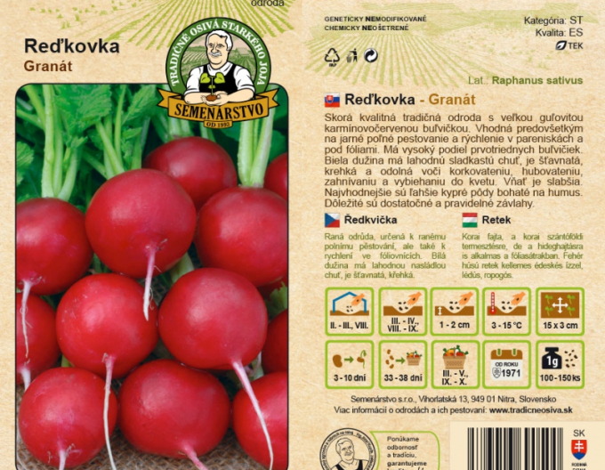 Semenárstvo Reďkovka ´Granát´