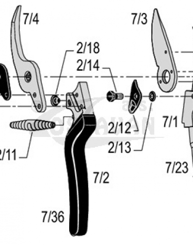 FELCO 7/23 Os pre otočnú rukoväť