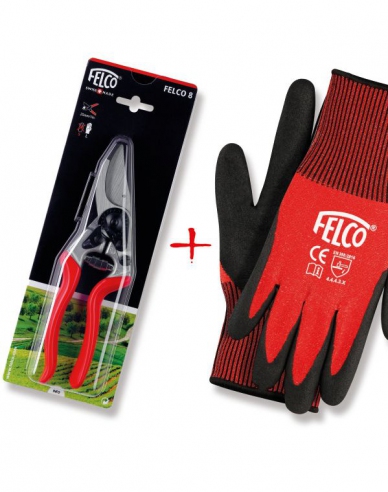 FELCO 8 Nožnice + FELCO 701 - XL rukavice