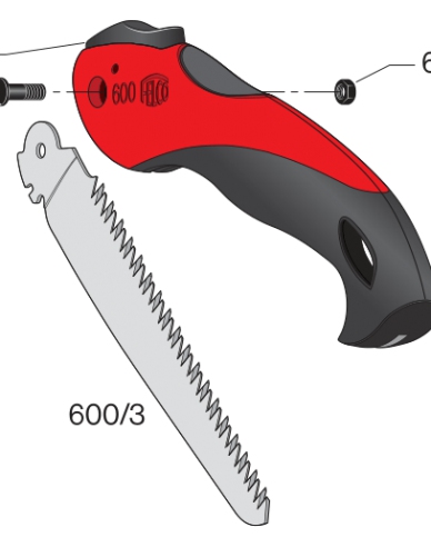 FELCO 600 Skladacia pílka