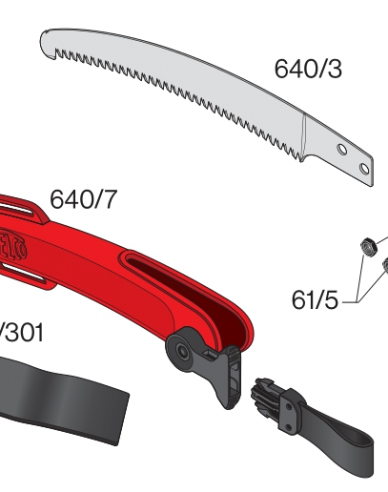 FELCO 640 Pílka so zahnutým plátom (27cm)