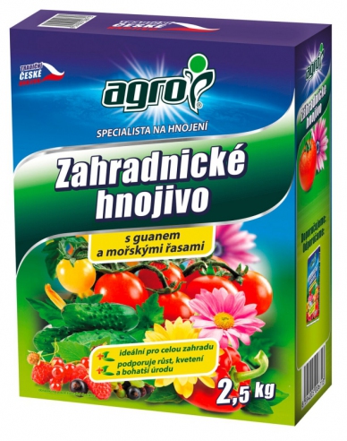 AGRO Záhradnické hnojivo 2,5 kg