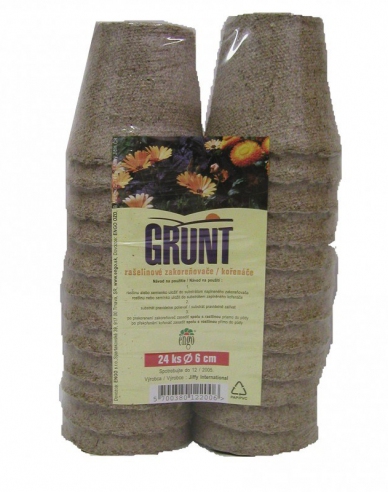 Grunt - Rašelinové zakoreňovače 24ks priemer 6cm