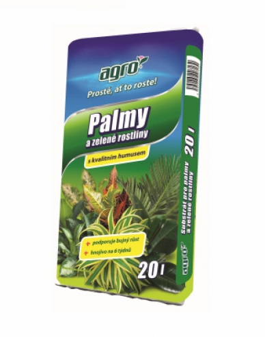 AGRO Substrát na palmy a zelené rastliny 20l